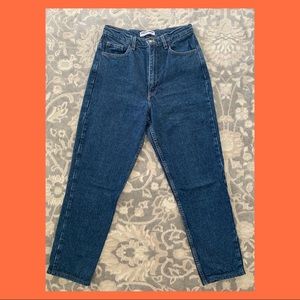 American Apparel High Waist Medium Wash Jeans